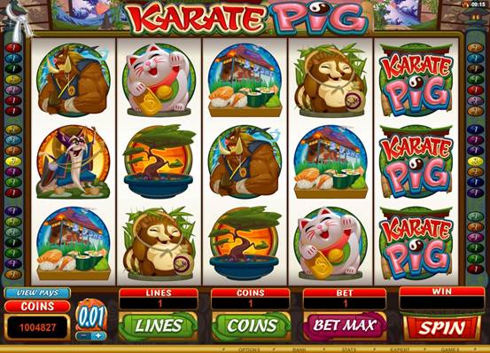 Karate Pig Video Slot