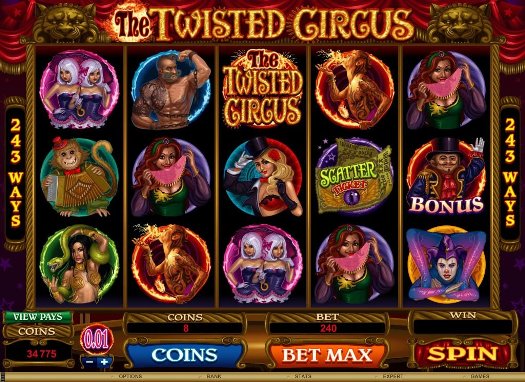 Twisted Circus Video Slot